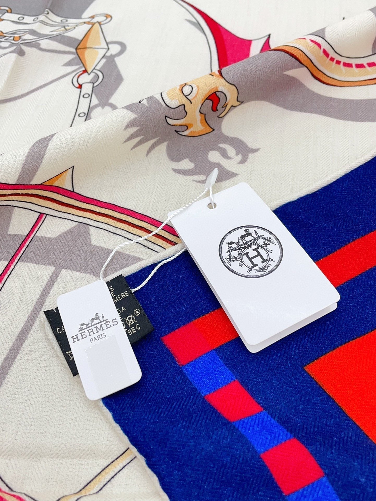 Voitures En Equilibre Scarf 140 CM In Colorful Cashmere And Silk 310320