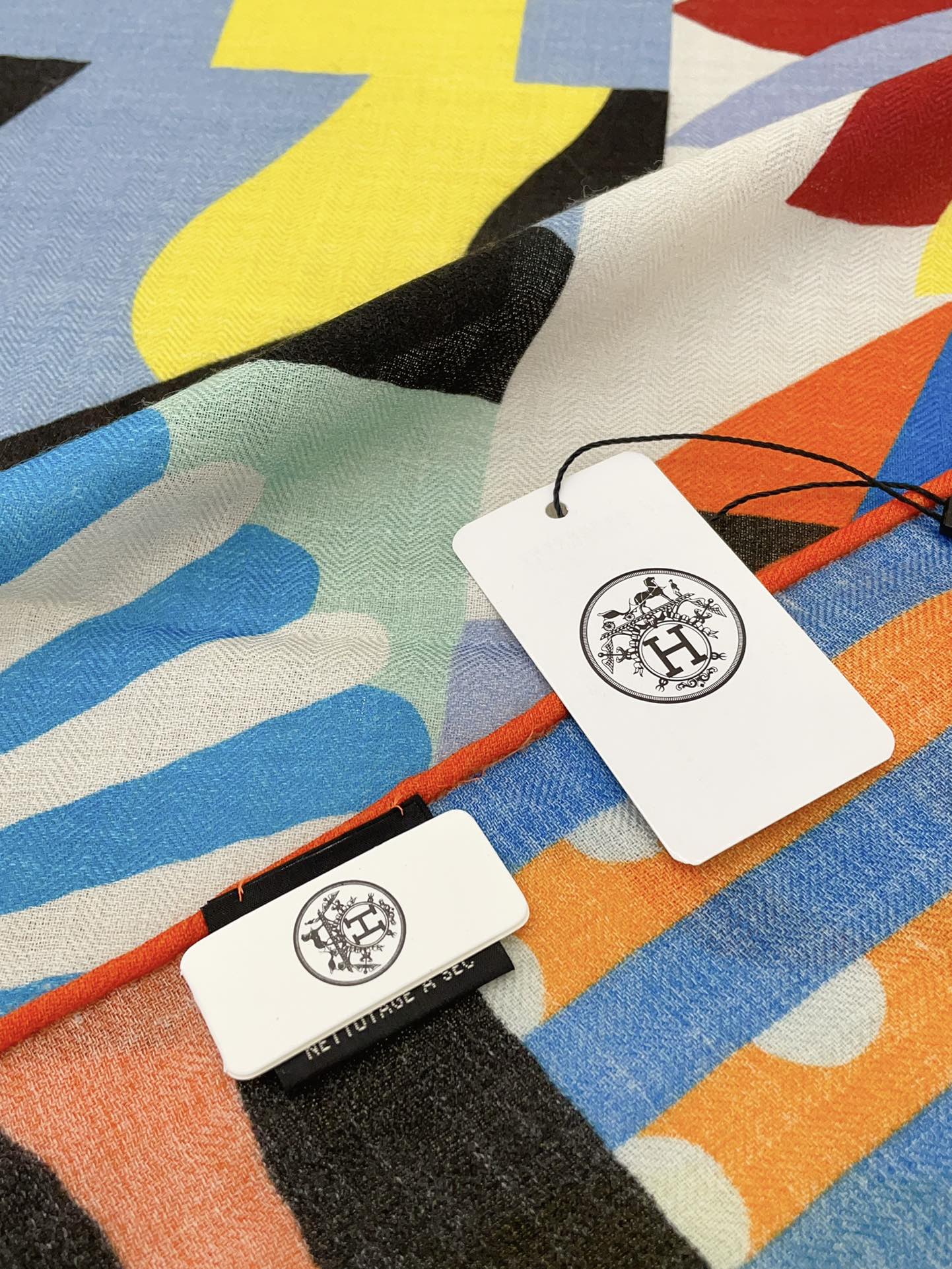 Parade en Fanfare Scarf 140 CM Colorful Cashmere And Silk 325967