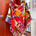 Parade en Fanfare Scarf 140 CM Colorful Cashmere And Silk 325969