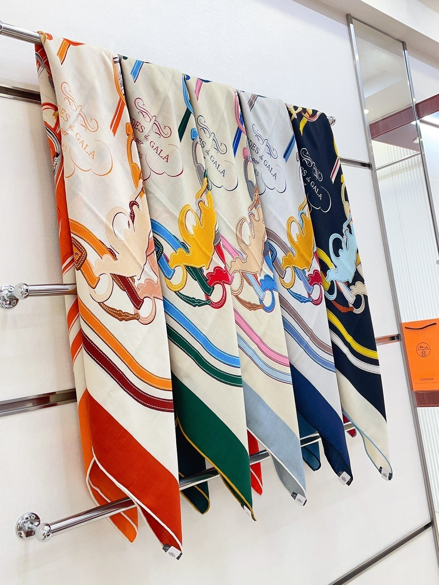 Brides De Gala Forever Scarf 140 CM In Colorful Cashmere And Silk 337142