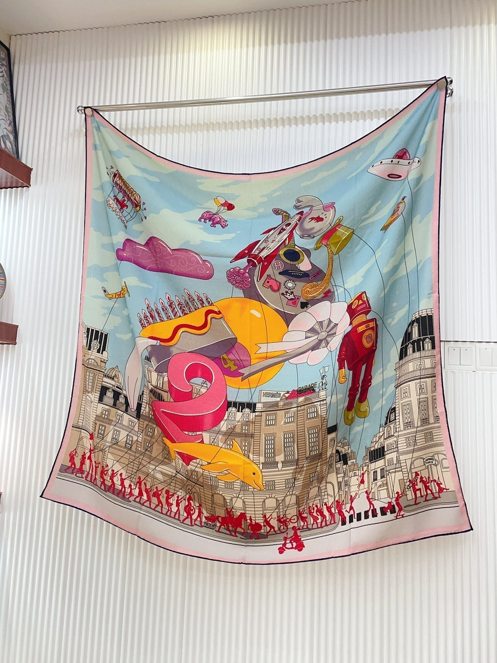 Parade Scarf 140 CM In Colorful Cashmere And Silk 340183