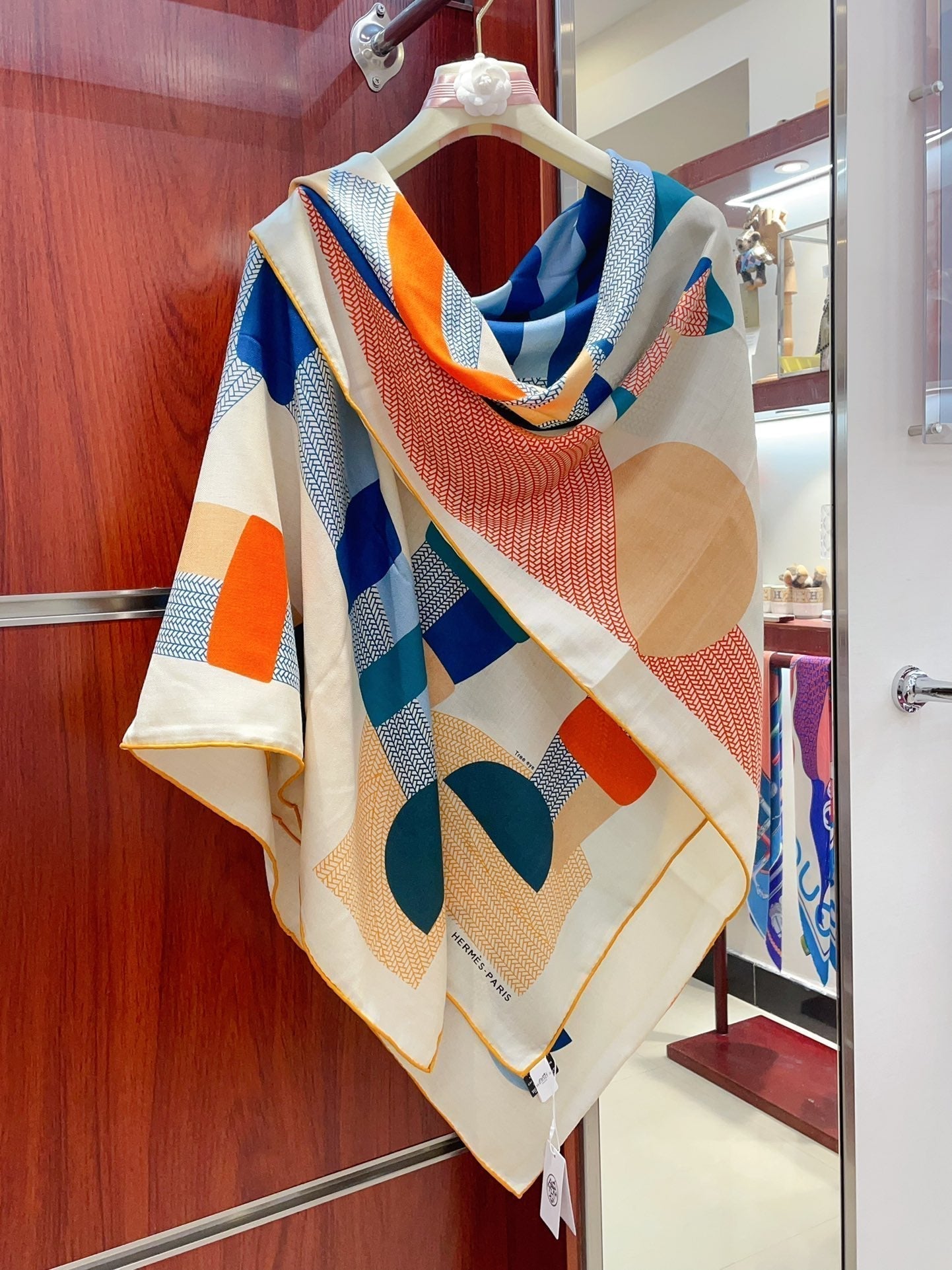 Mon Premier Galop Shawl 140 CM Colorful Cashmere And Silk 357905