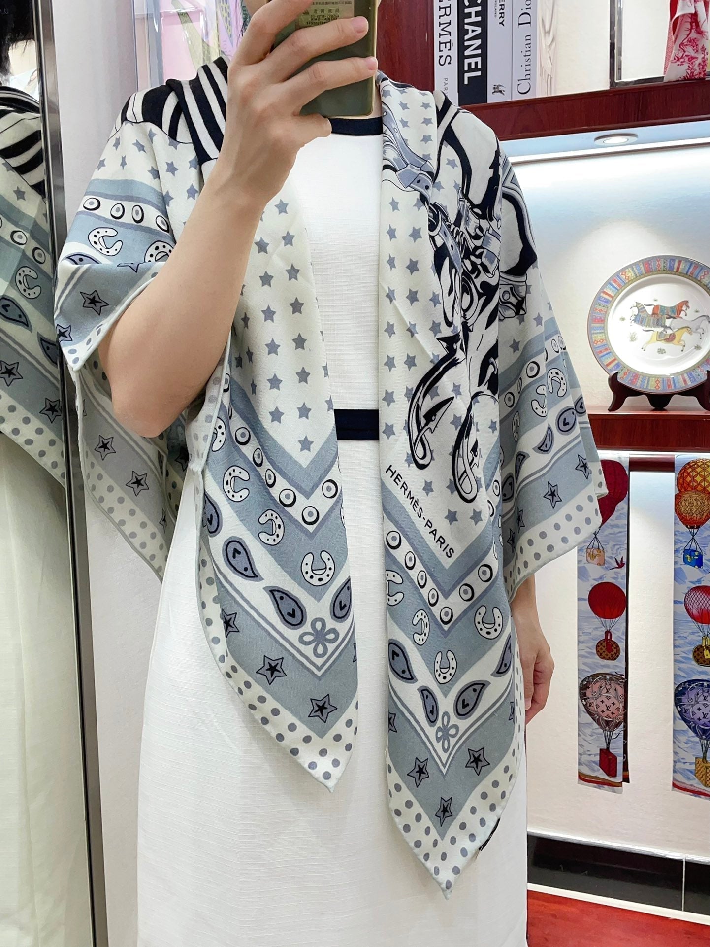SCARF 135 CM COLORFUL 388154
