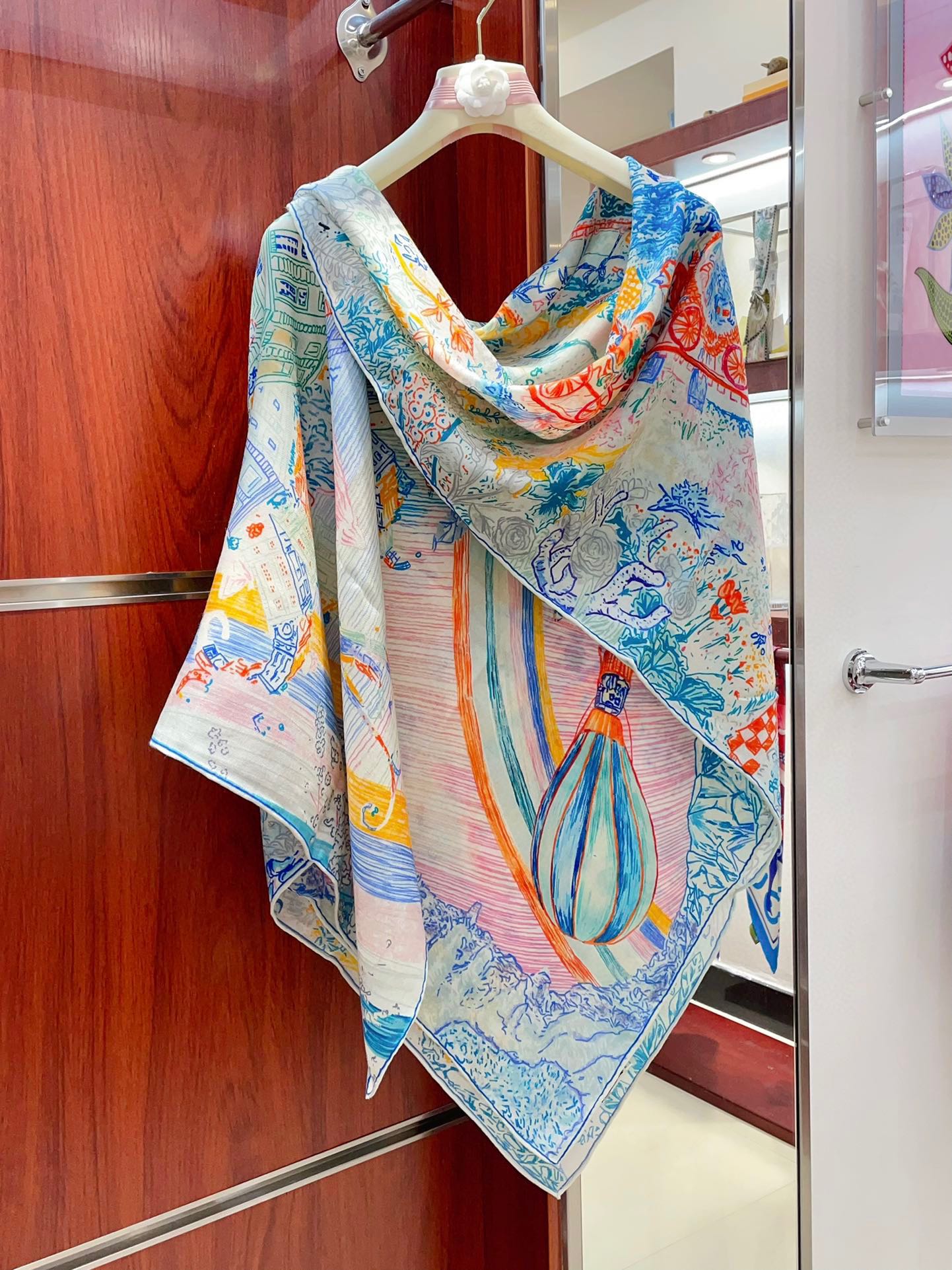SCARF 140 CM COLORFUL 389995