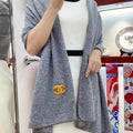 CC Scarf 190 CM In Grey Cashmere 419817