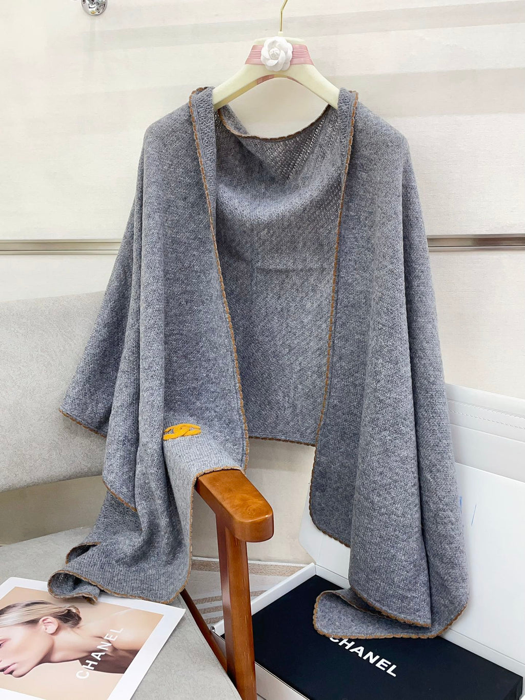 CC Scarf 190 CM In Grey Cashmere 419817