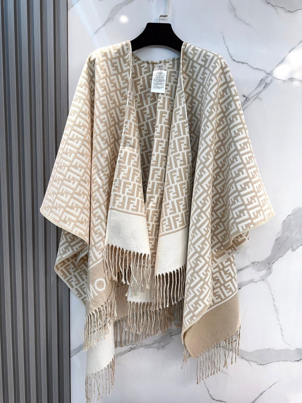 FF Limited 140CM Scarf Beige Cashmere 104161