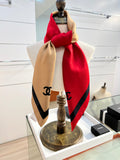 CC Scarf 90x90 Brown Red Silk Twill 204017