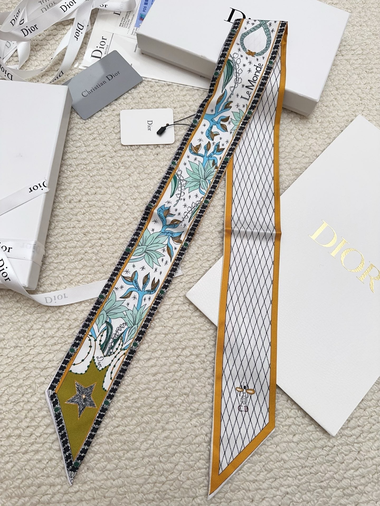 CD 26s Scarf 86cm In Silk 311737