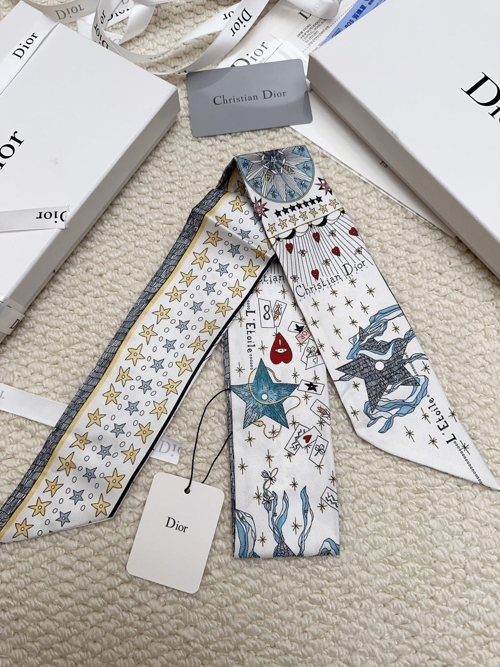 CD 26s Scarf 86cm In Silk 311738