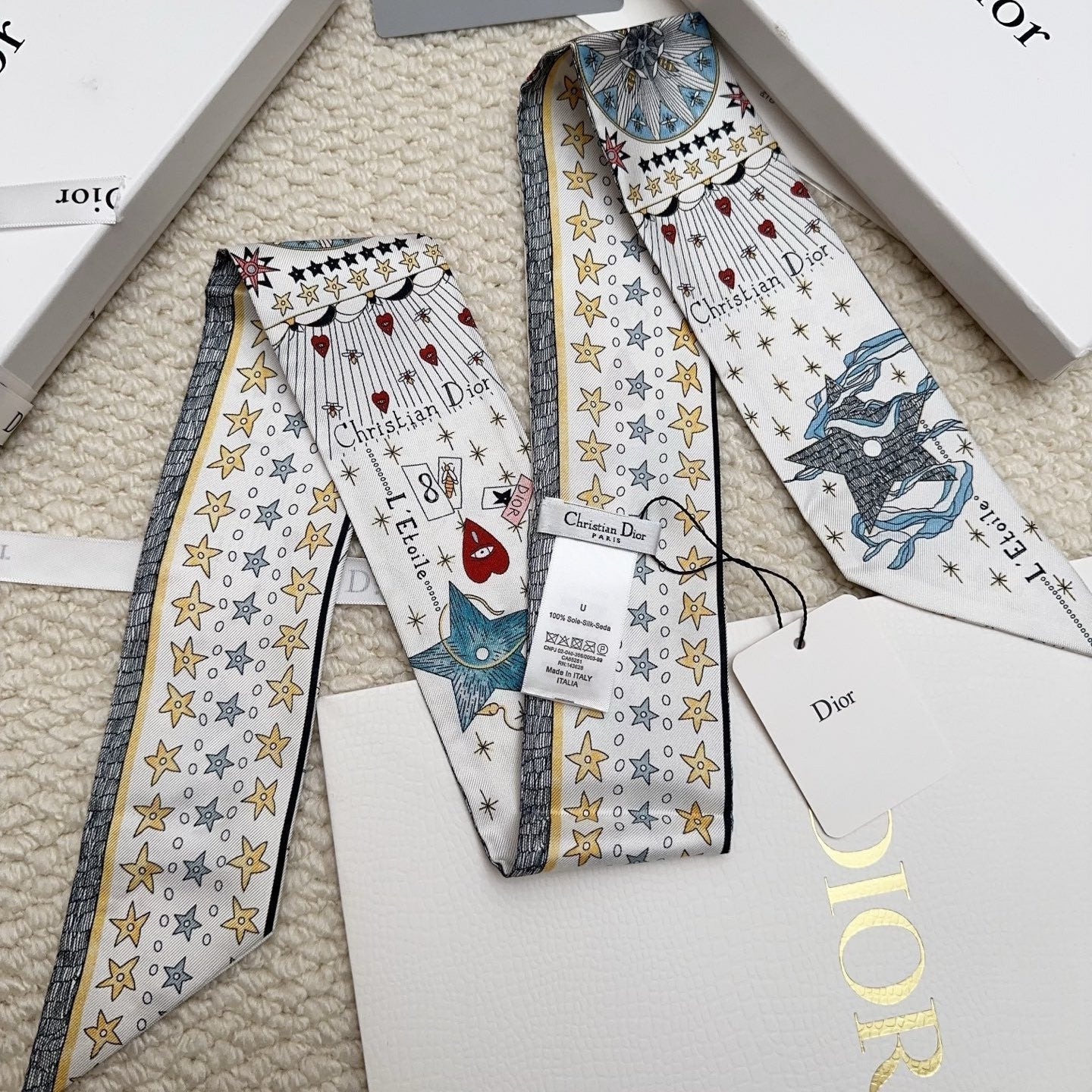 CD 26s Scarf 86cm In Silk 311738