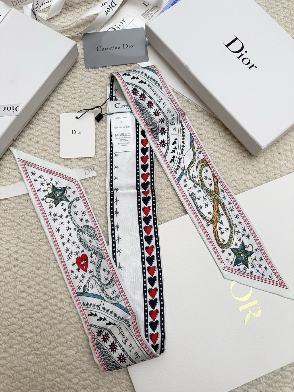 CD 26s Scarf 86cm In Silk 311739