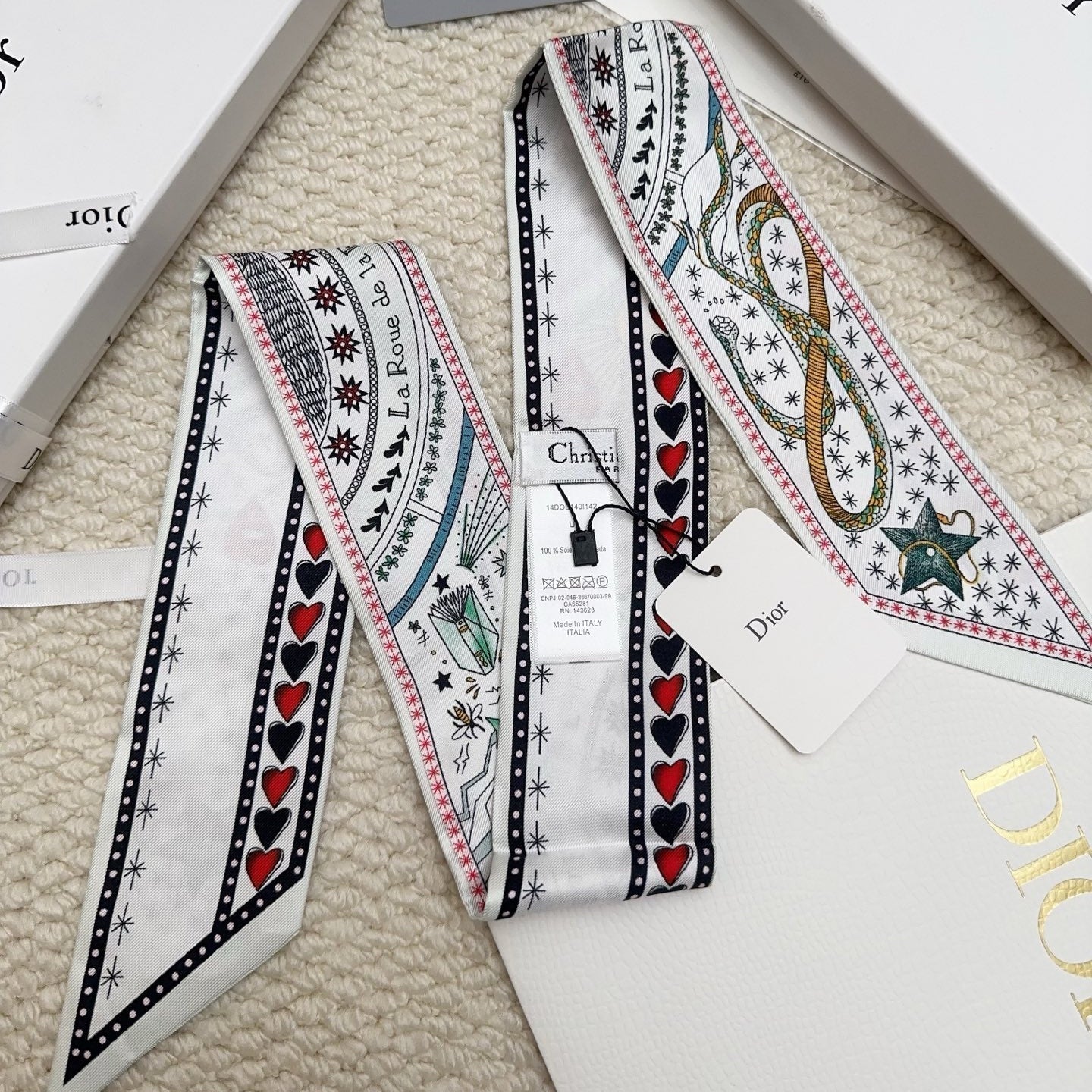 CD 26s Scarf 86cm In Silk 311739