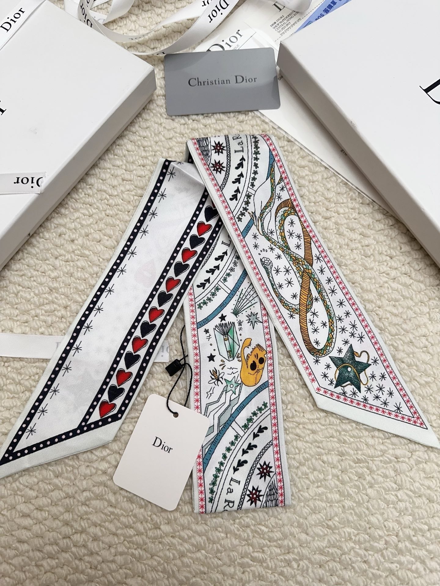 CD 26s Scarf 86cm In Silk 311739