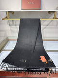 Loro Piana Long Scarf Black Cashmere 193712