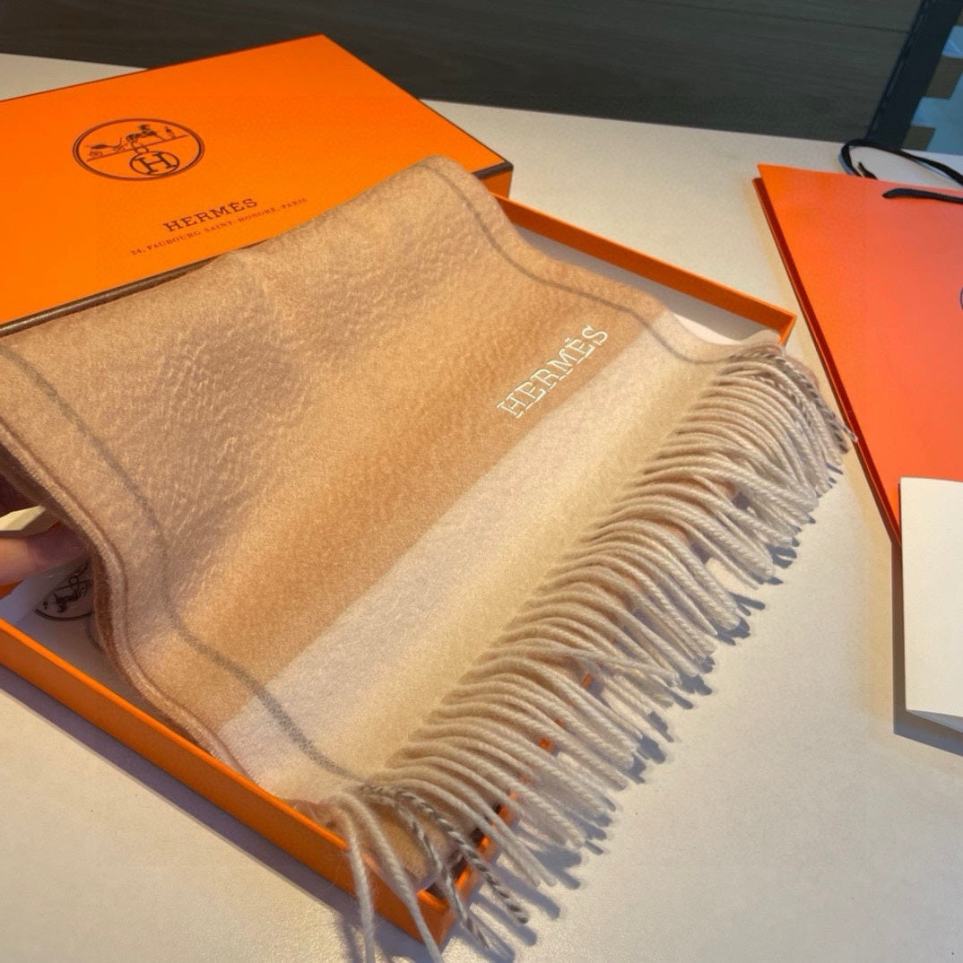 Scarf 180 CM In Beige Mix Light Beige Cashmere  398200