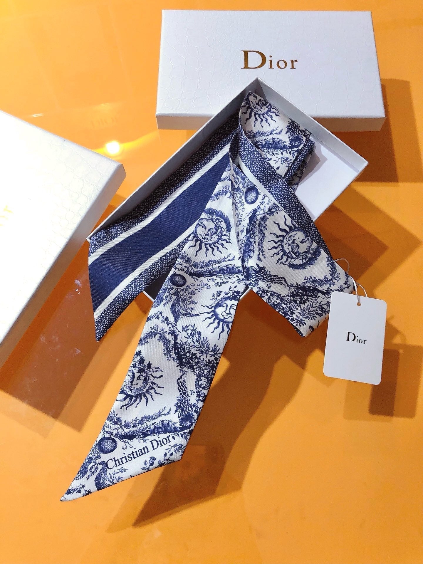 CD 26s Scarf 105cm In Silk 314836