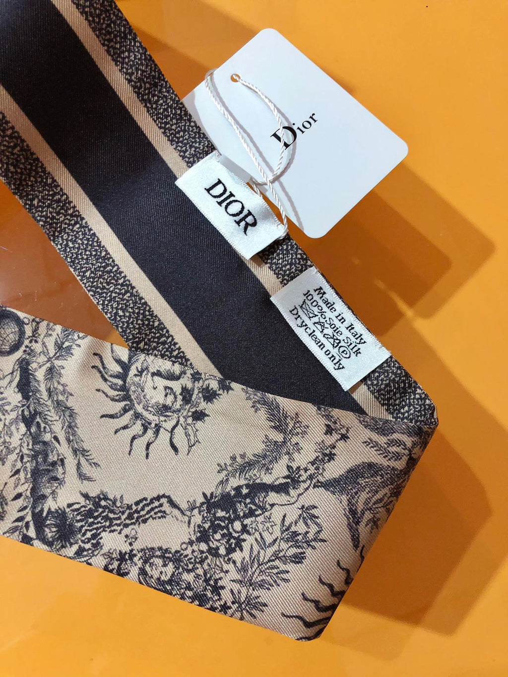 CD 26s Scarf 105cm In Silk 314837