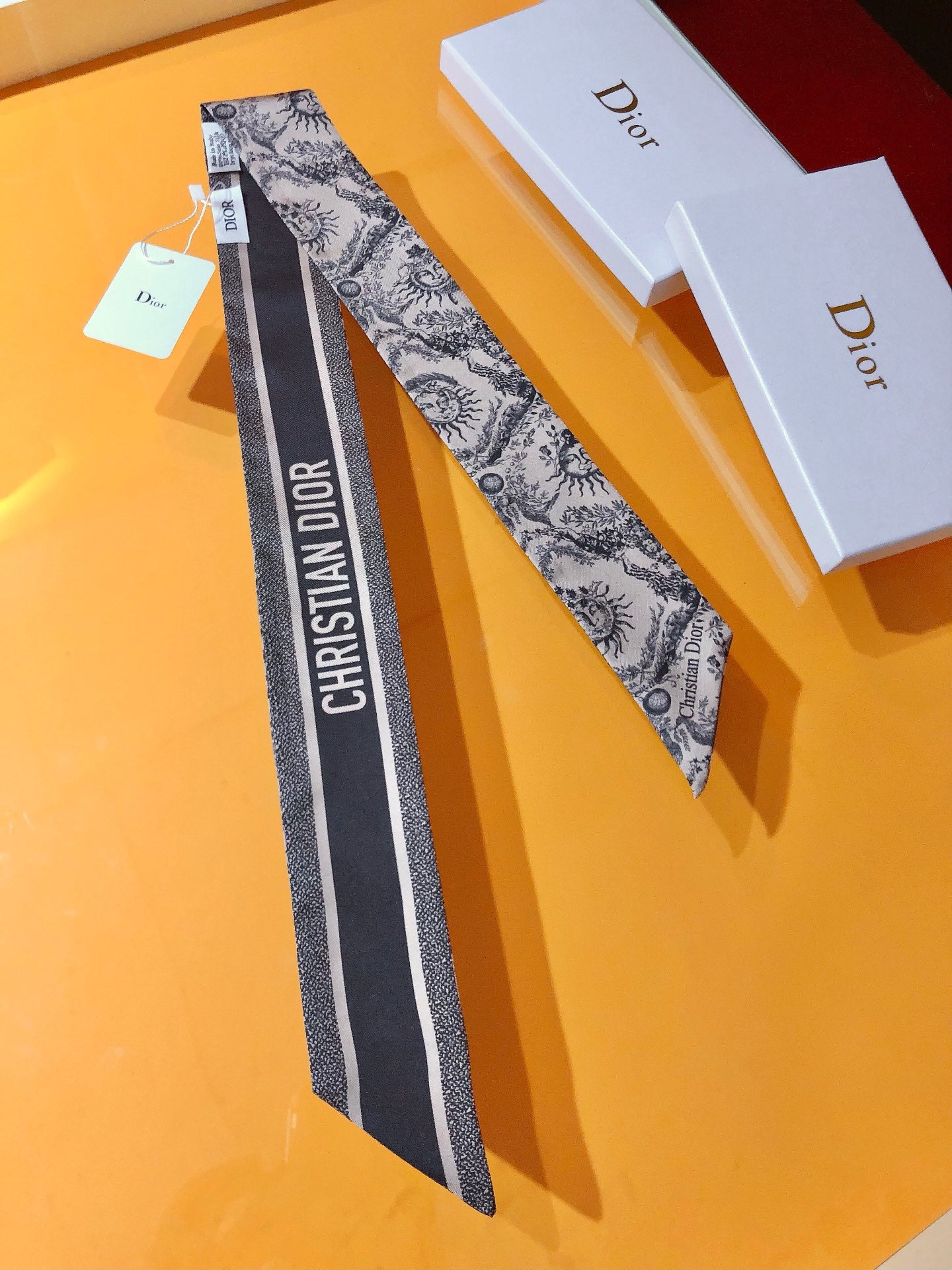 CD 26s Scarf 105cm In Silk 314837
