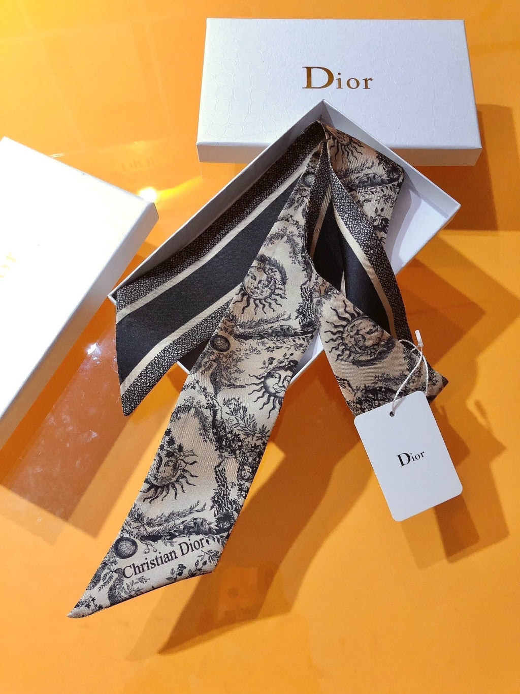 CD 26s Scarf 105cm In Silk 314837