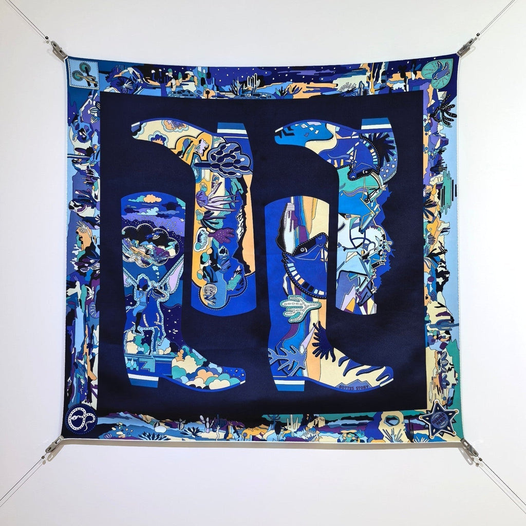 HM The Story 90 CM Dark Blue Cashmere and Silk 293063