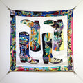 HM The Story 90 CM White Colorful Cashmere and Silk 293064