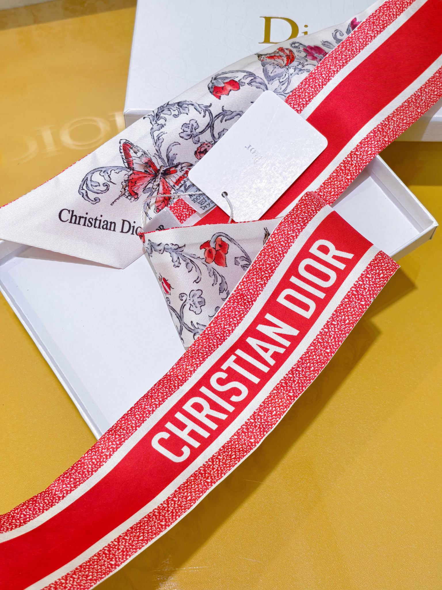 CD 26s Scarf 105cm In Silk 305883