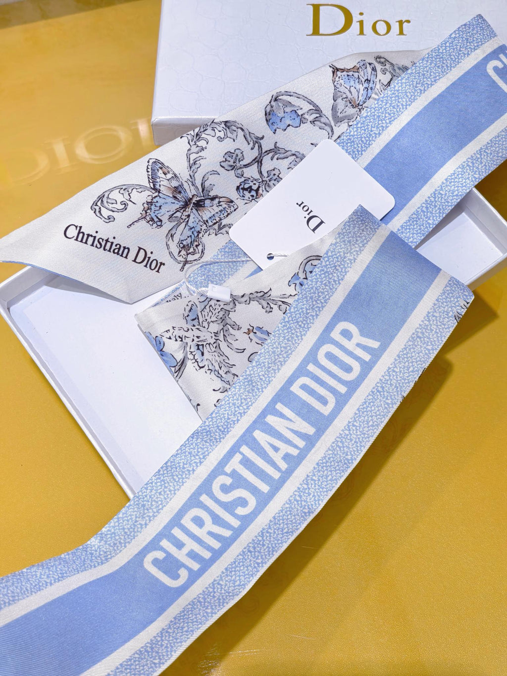 CD 26s Scarf 105cm In Silk 305884