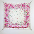 CC 25 Scarf 90CM In White Pink Colorful Cashmere 293050