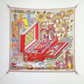 HM The Story 90 CM White Red Colorful Cashmere and Silk 293065