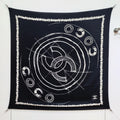 CC 25 Scarf 140CM Black Cashmere 293086