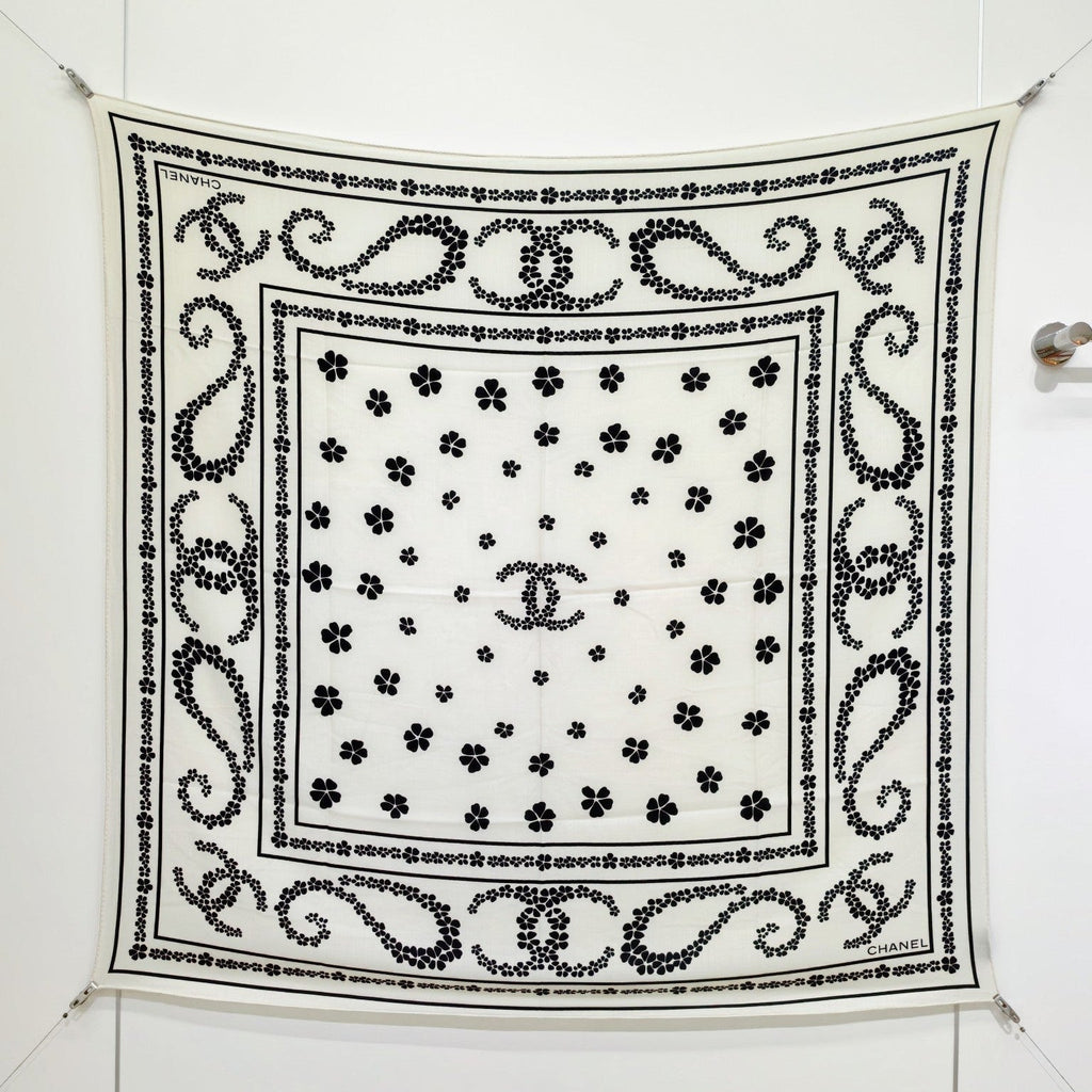 CC 25 Scarf 140CM White Cashmere 293091