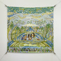 HM City of Scarf 90x90 Green Colorful Twill Silk 198473