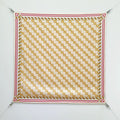 Fendi Scarf 90x90 Beige Colorful Twill Silk 198478