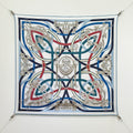 HM Harnais Legendaire Scarf 90x90 Blue Colorful Twill Silk