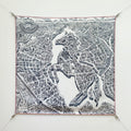 HM La Nouvelle Cite Cavaliere Scarf 90x90cm Black Twill Silk 303279
