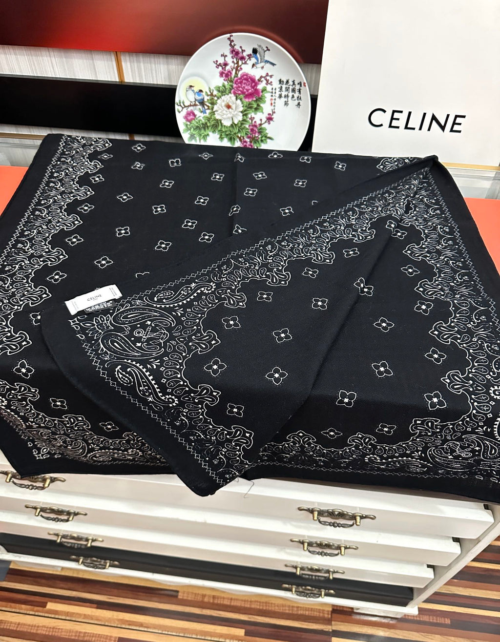 CL Scarf 65x185cm Black Cashmere 286305