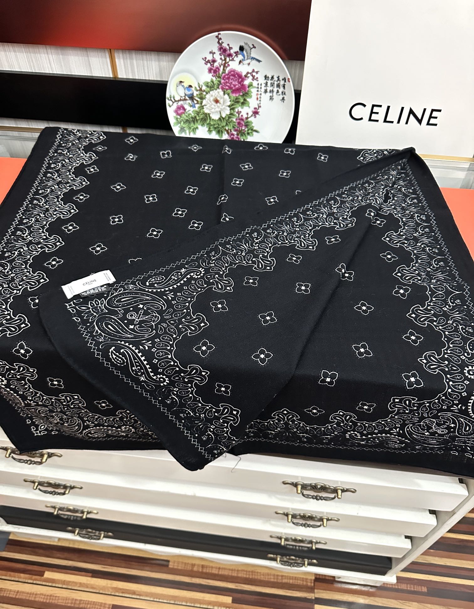 CL Scarf 65x185cm Black Cashmere 286305