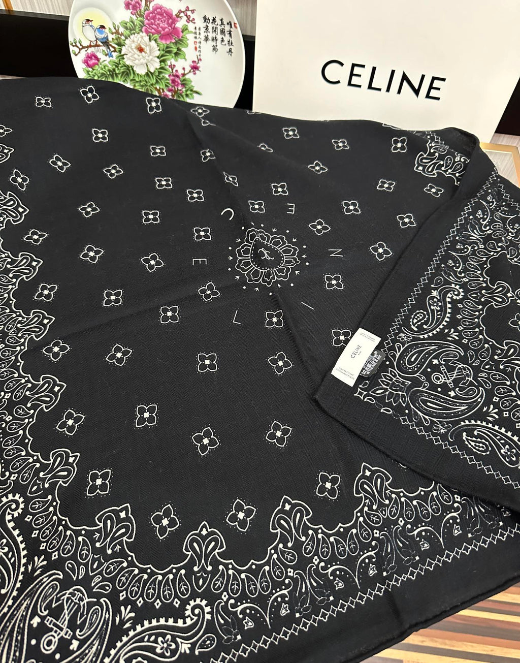 CL Scarf 65x185cm Black Cashmere 286305