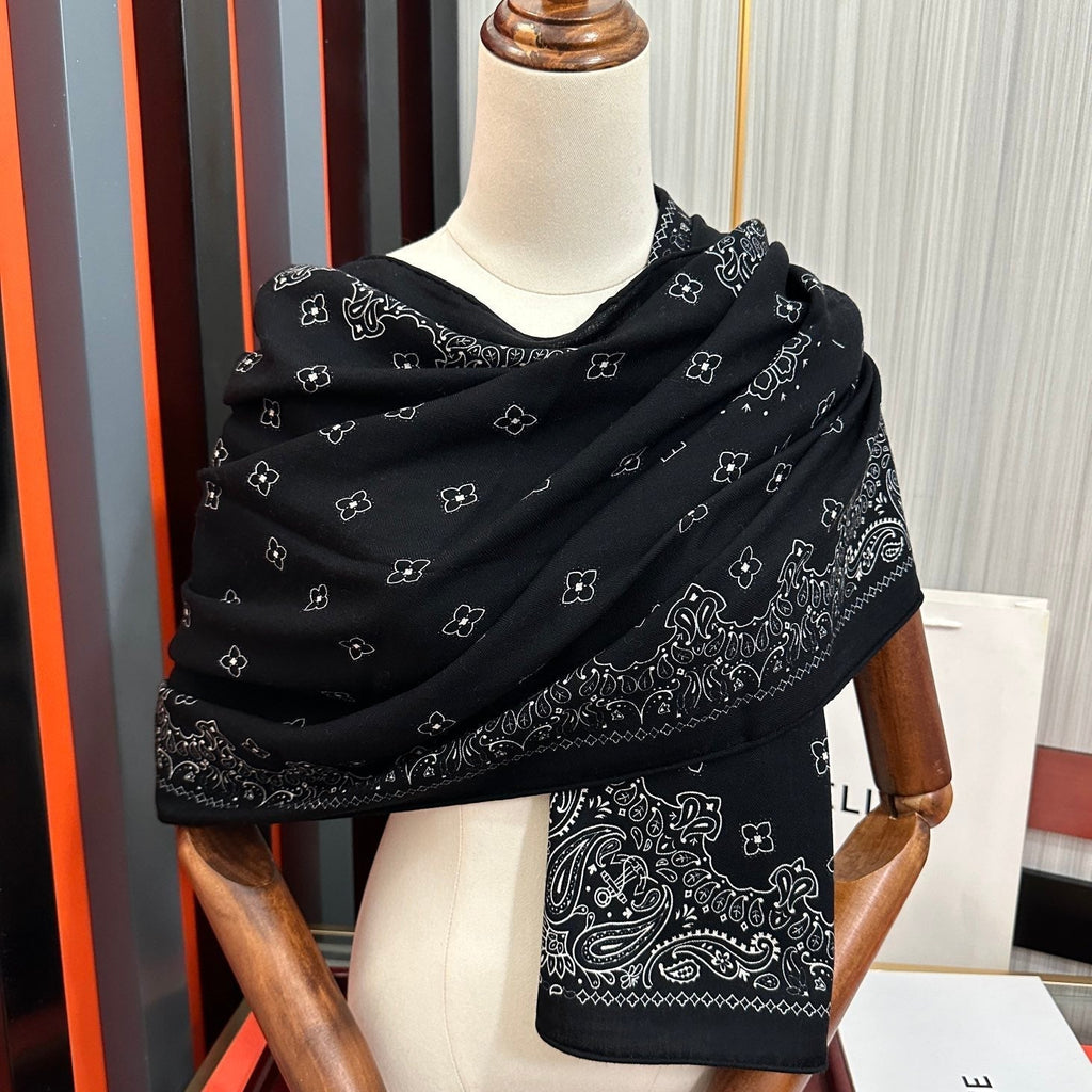 CL Scarf 65x185cm Black Cashmere 286305