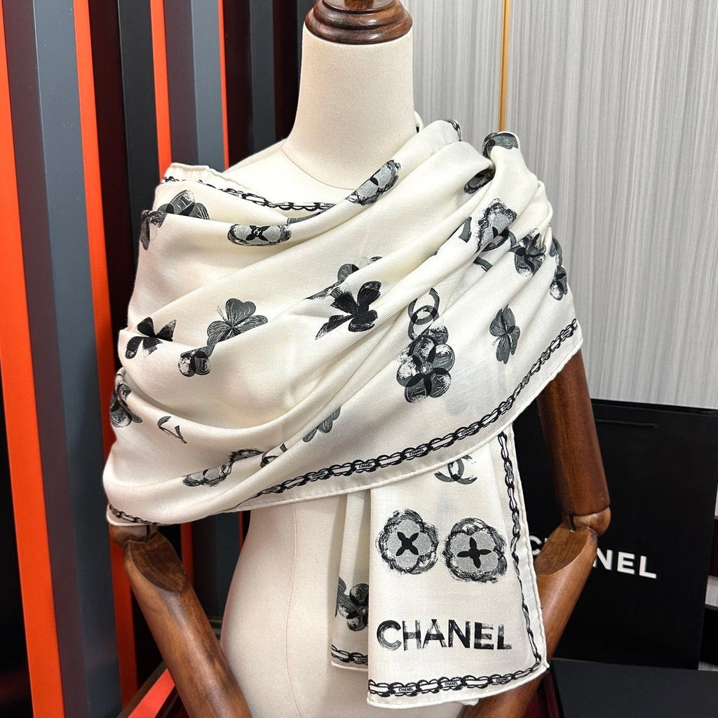 CC Scarf 65x185cm White Cashmere 286306
