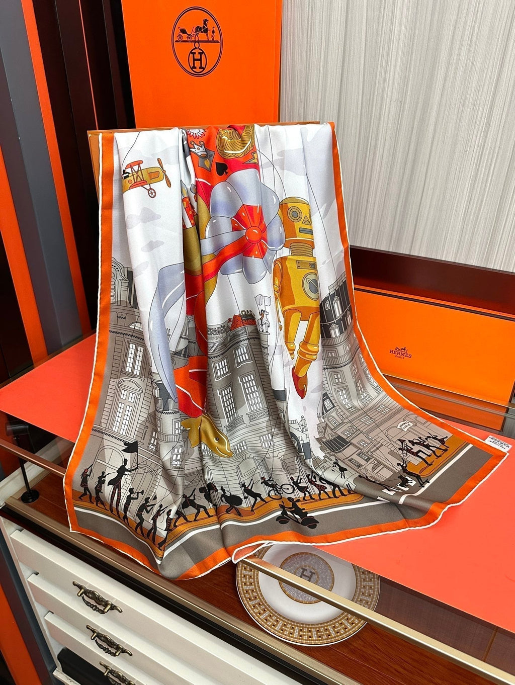 HM 26s Scarf 140 In Cashmere And Silk 307339