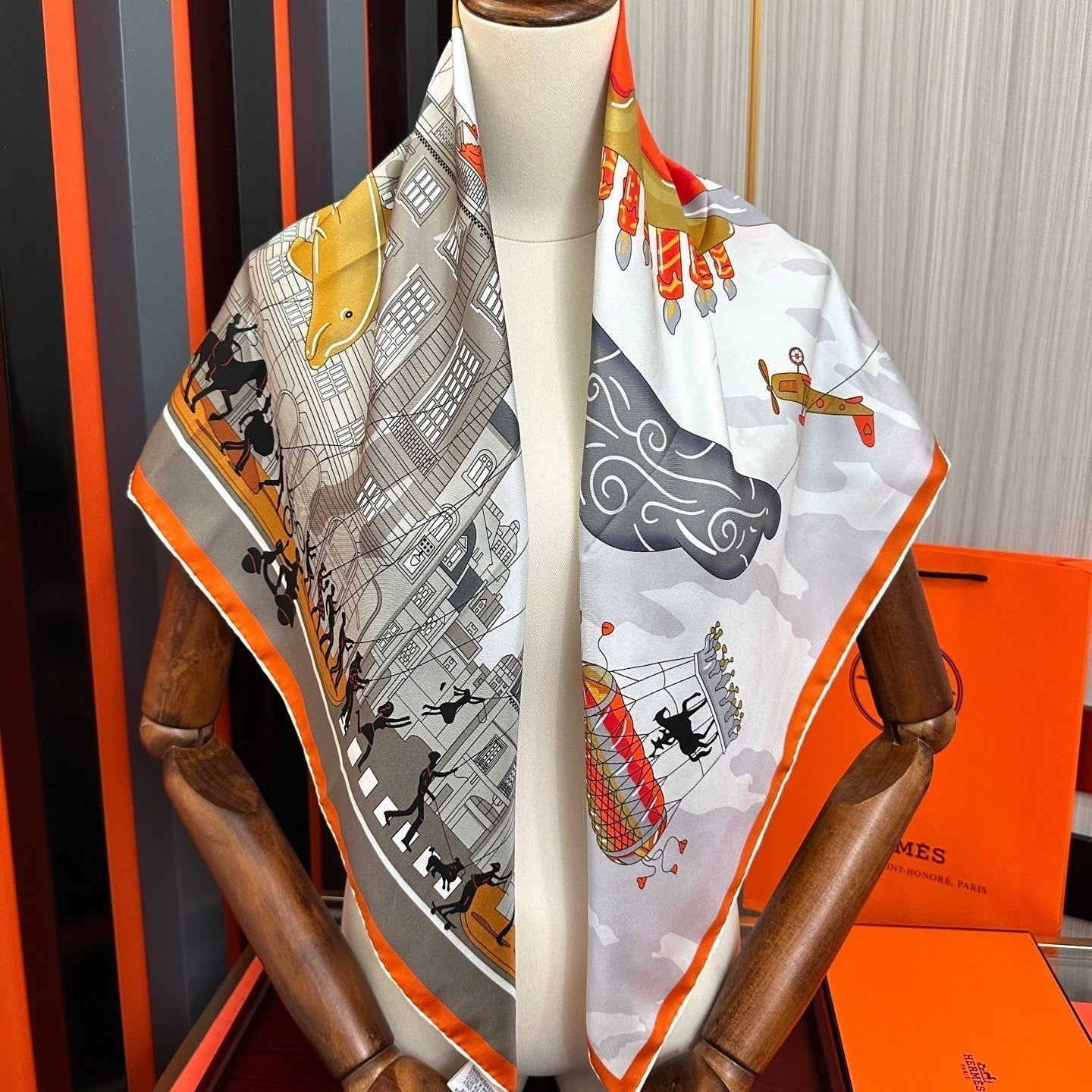 HM 26s Scarf 140 In Cashmere And Silk 307339