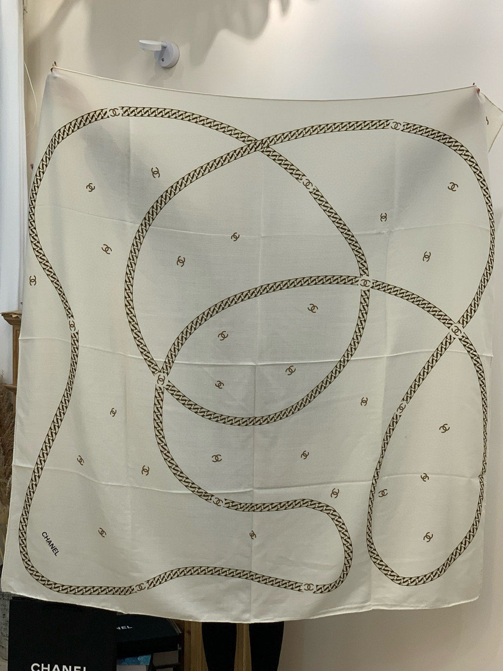 CC 25 Scarf 140cm White Cashmere 293264