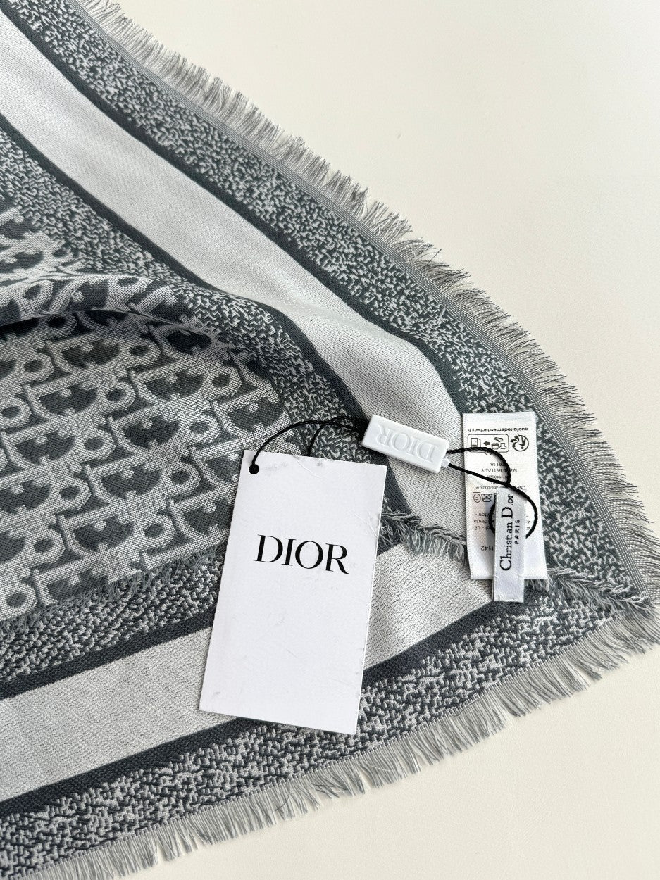 CD 26s Scarf 140cm In Cashmere Silk 313215