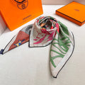 HM 26s Printed Square Scarf 88 In Silk 309444