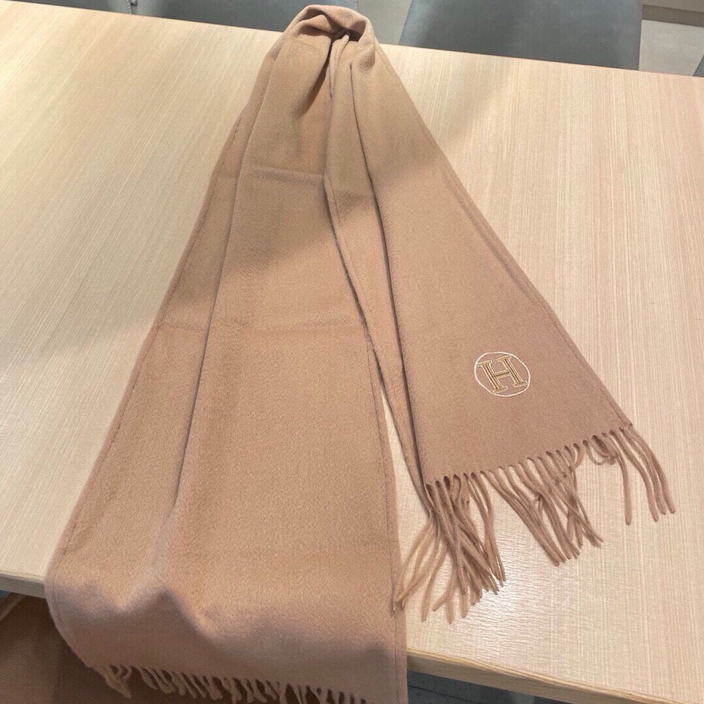 Scarf 180 CM In Pink Beige Cashmere 345957