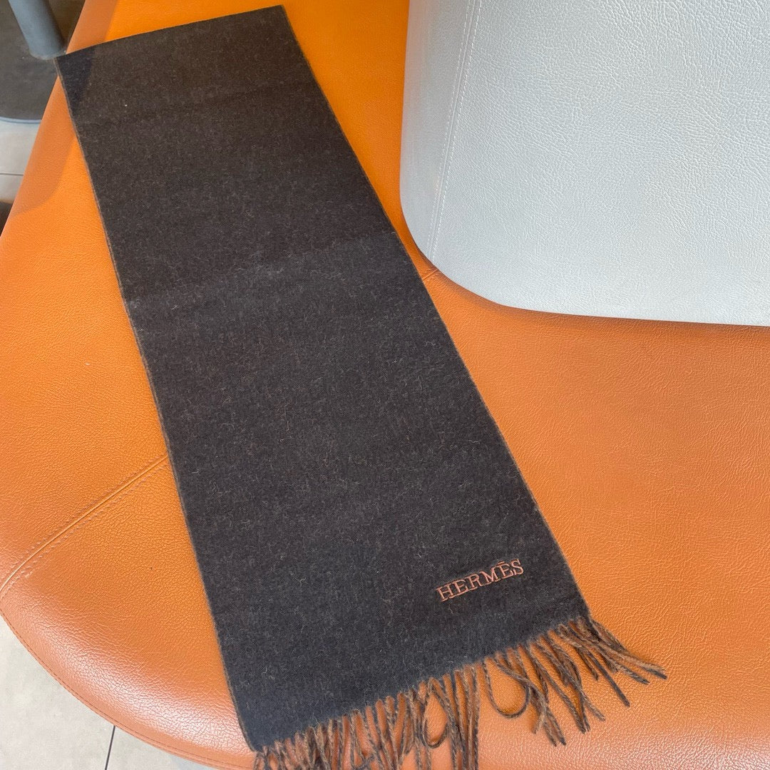 Scarf 180 CM In Black Mix Brow Cashmere