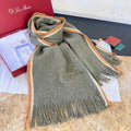 Loro Piana Long Scarf Thyme Cashmere 150405