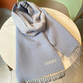 Loewe Scarf 180CM Blue Grey Cashmere 150408